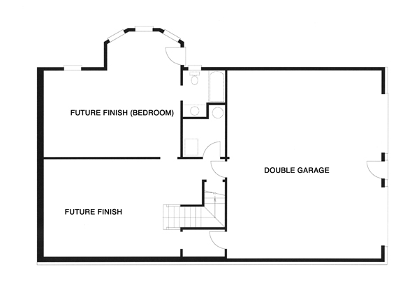 Lower Level image of WOODROW House Plan
